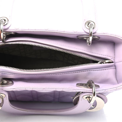Christian Dior Lambskin Cannage Medium Lady Dior Purple 4 of 4