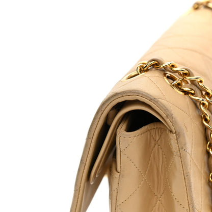 Chanel Lambskin Quilted Medium Double Flap Beige 16 of 16