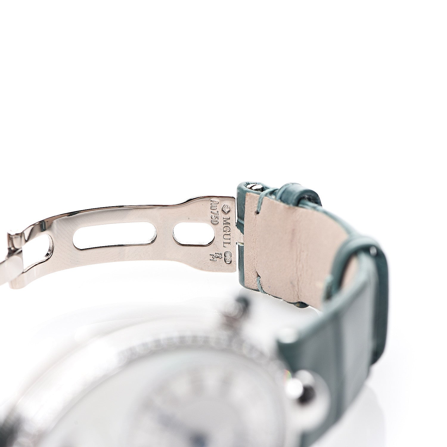 Breguet 18K White Gold Alligator Diamond Bezel Mother of Pearl 29mm Reine de Naples Automatic Watch 8908 6 of 9