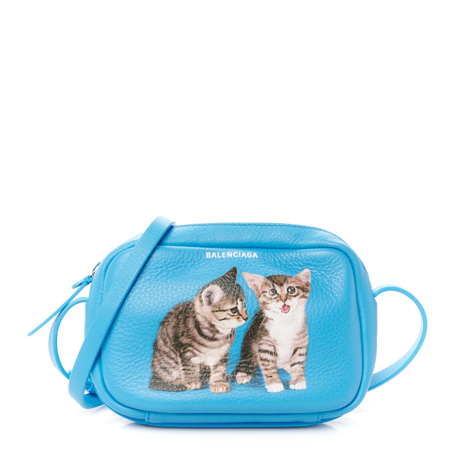 Calfskin XS Everyday Kittens Camera Bag Bleu