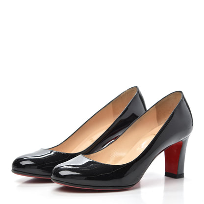 Christian Louboutin Patent Mistica 60 Pumps 37 Black 3 of 7