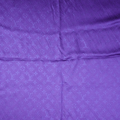 Louis Vuitton Silk Wool Monogram Voile Shawl Violet 1 of 6