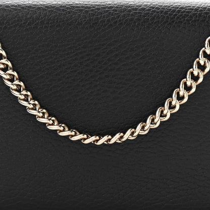 Gucci Dollar Calfskin Medium Betty Chain Wallet Black 8 of 10