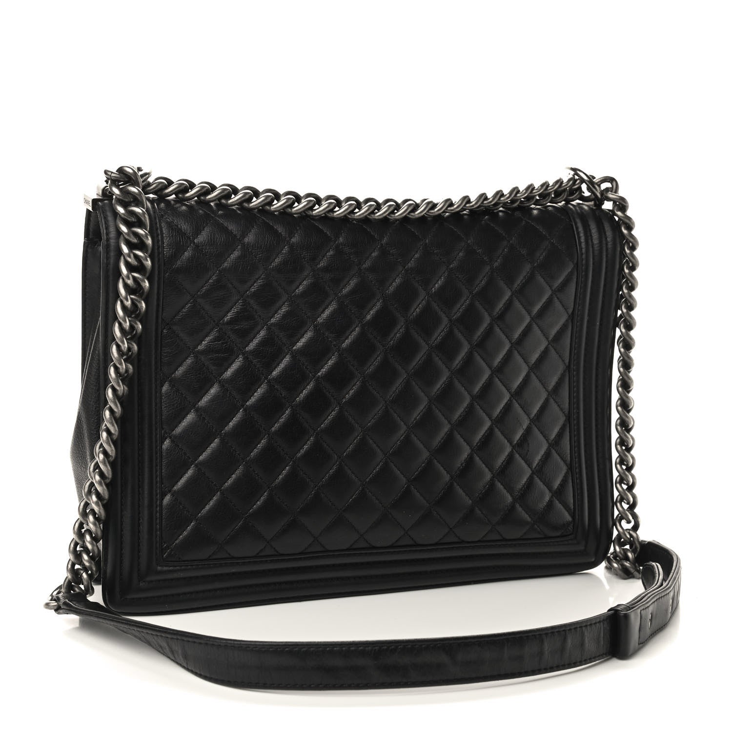 Chanel Calfskin Quilted Large Boy Flap Black 2 of 11