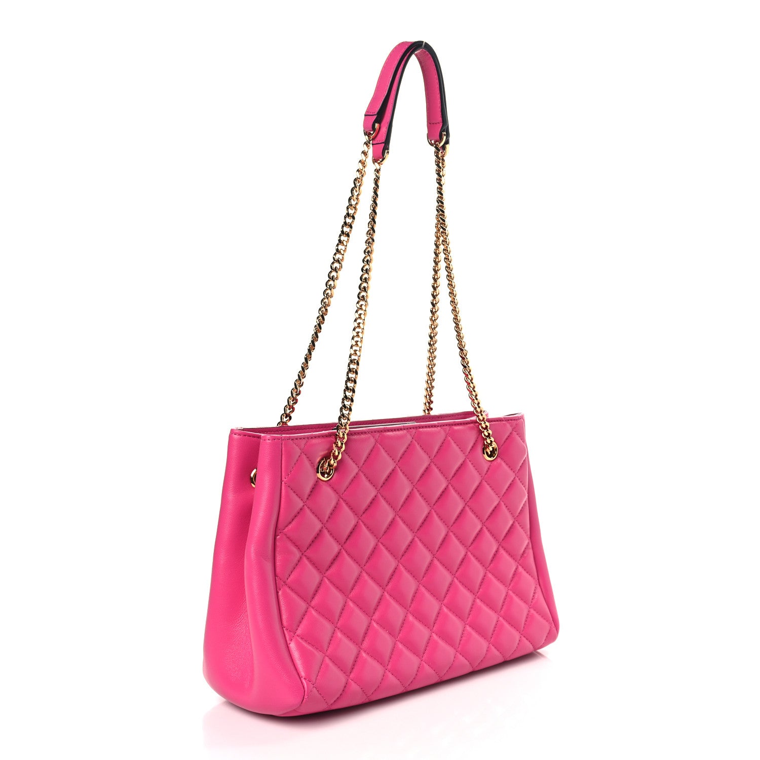 Versace Nappa Quilted Medusa Chain Shoulder Bag Pink 3 of 8