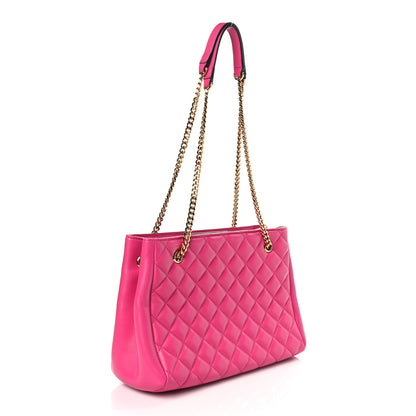 Versace Nappa Quilted Medusa Chain Shoulder Bag Pink 3 of 8