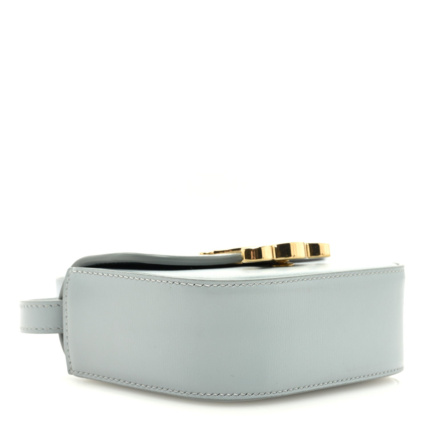 Celine Shiny Calfskin Mini Triomphe Soft Blue 4 of 9