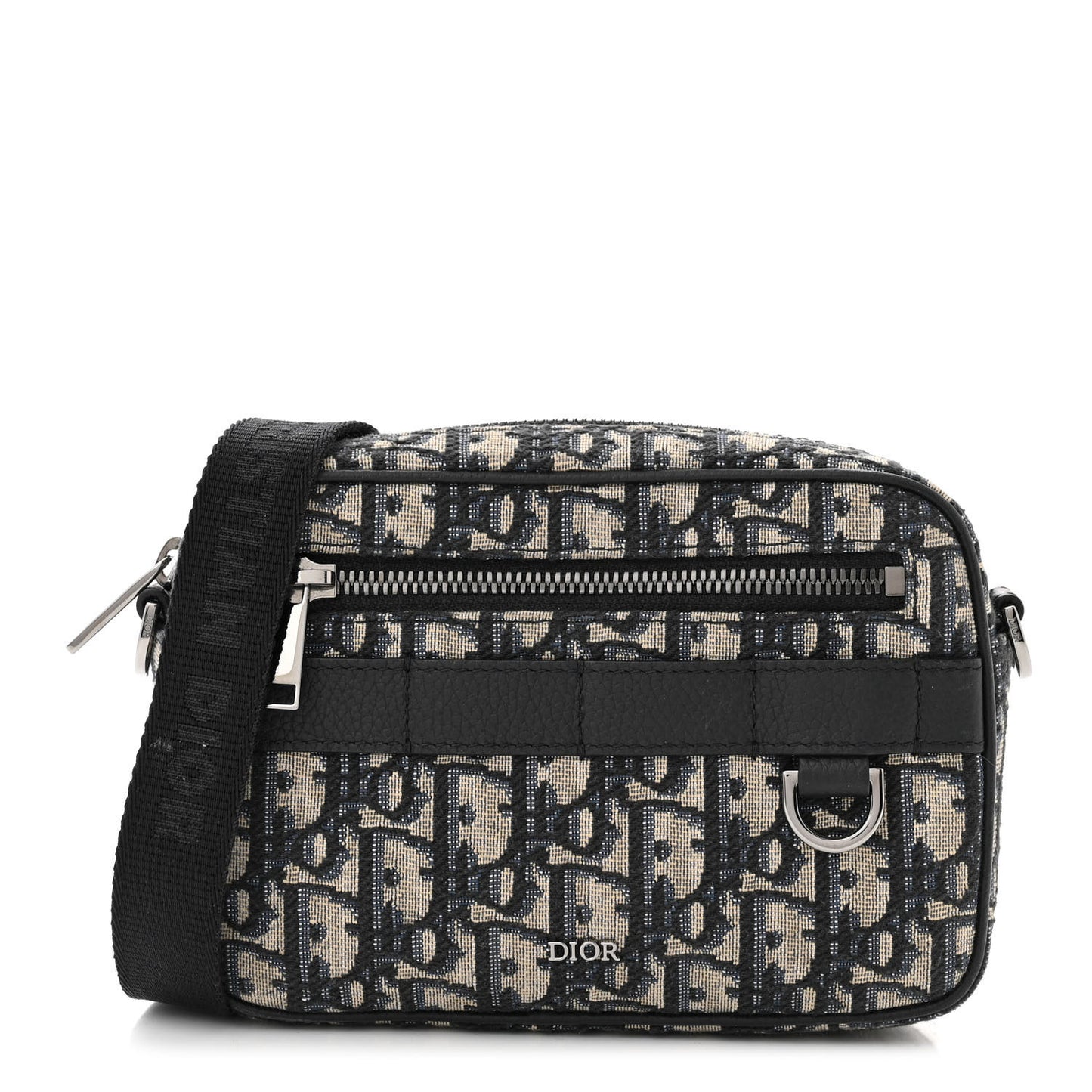 HOMME Oblique Mini Safari Messenger Navy Blue