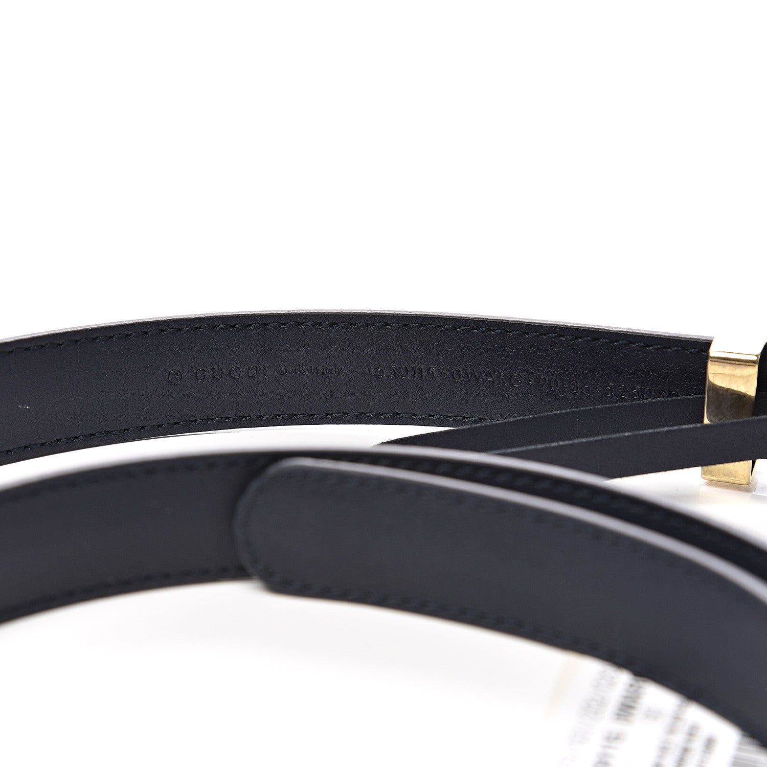 Gucci Calfskin Torchon Double G 20mm Belt 90 36 Off White Blue Red 3 of 3