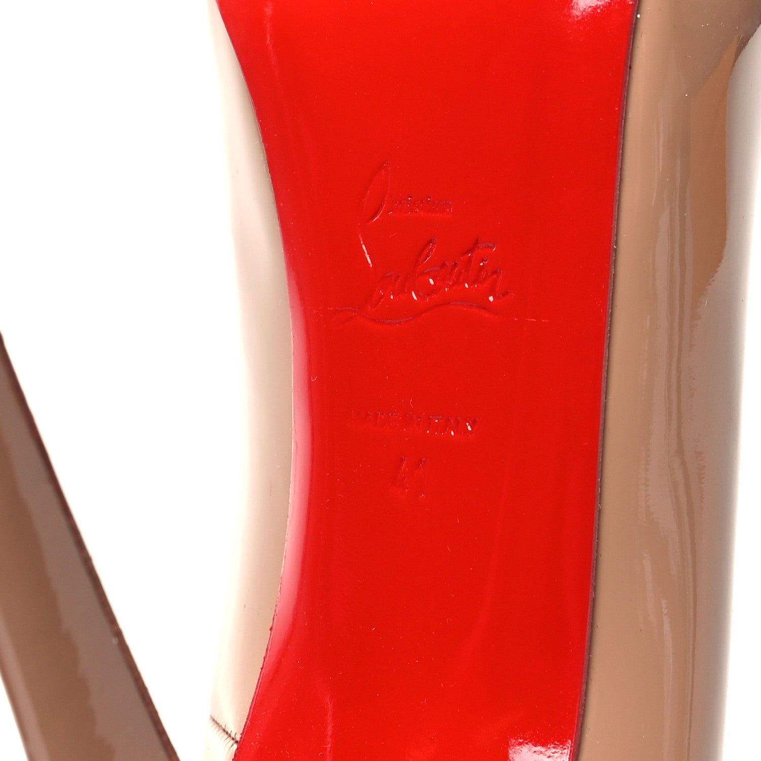 Christian Louboutin Patent Rolando 120 Pumps 41 Nude 6 of 9