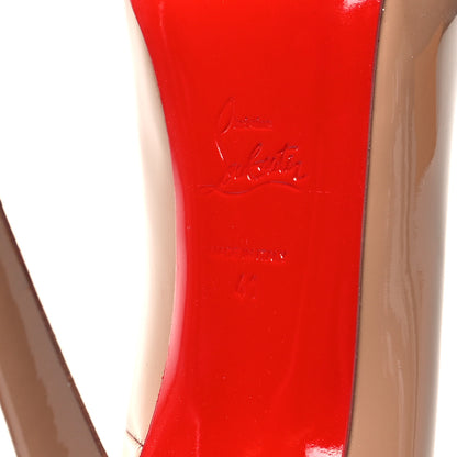 Christian Louboutin Patent Rolando 120 Pumps 41 Nude 6 of 9