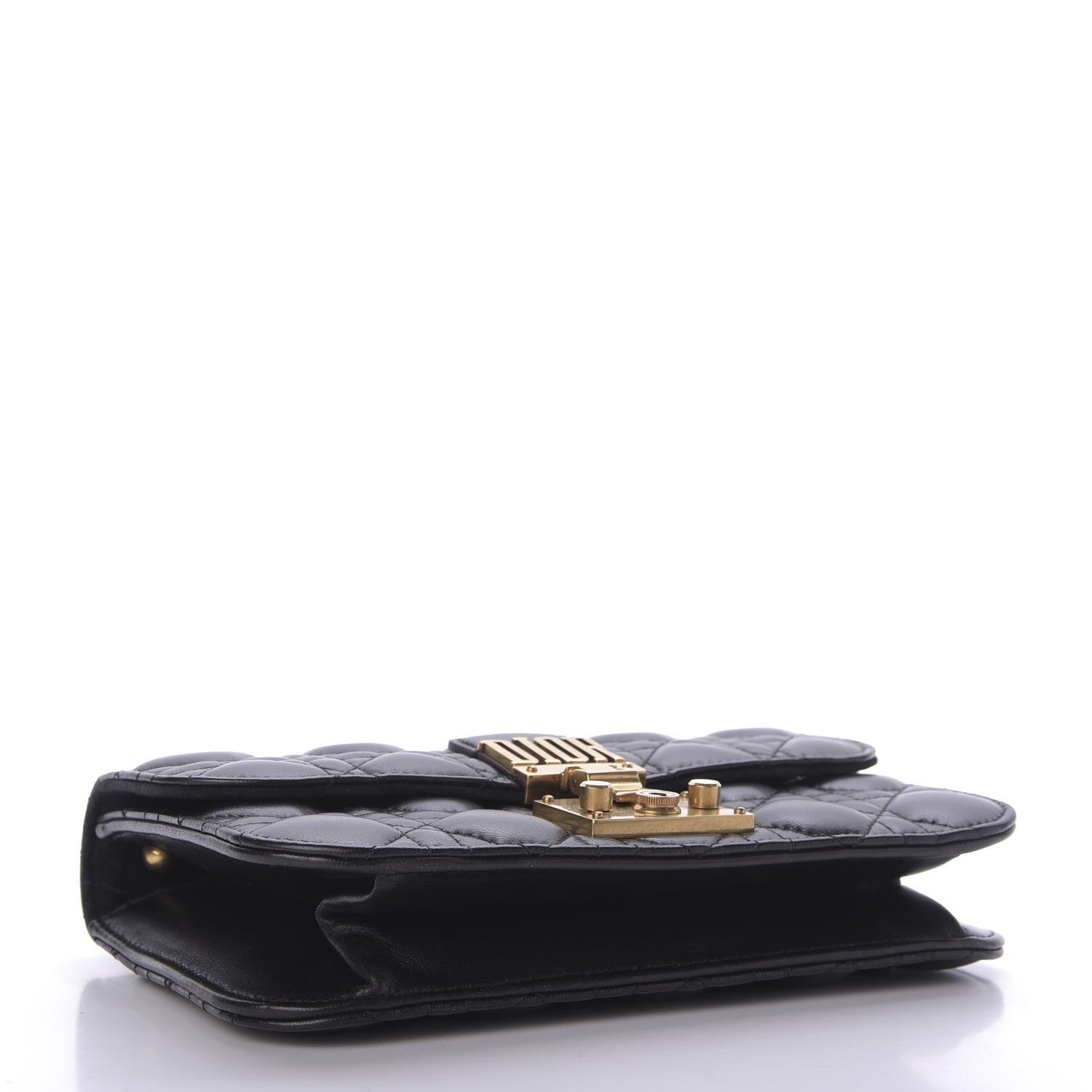 Christian Dior Lambskin Cannage Small Dioraddict Flap Bag Black 4 of 8