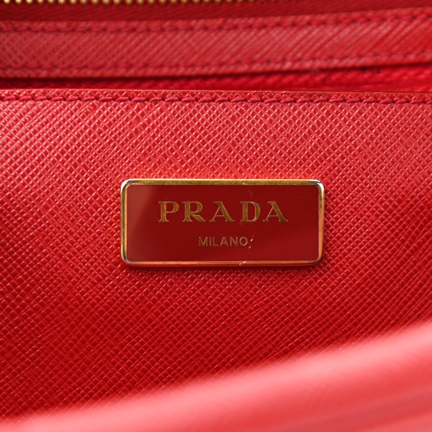 Prada Saffiano Lux Bowler Fuoco 6 of 14