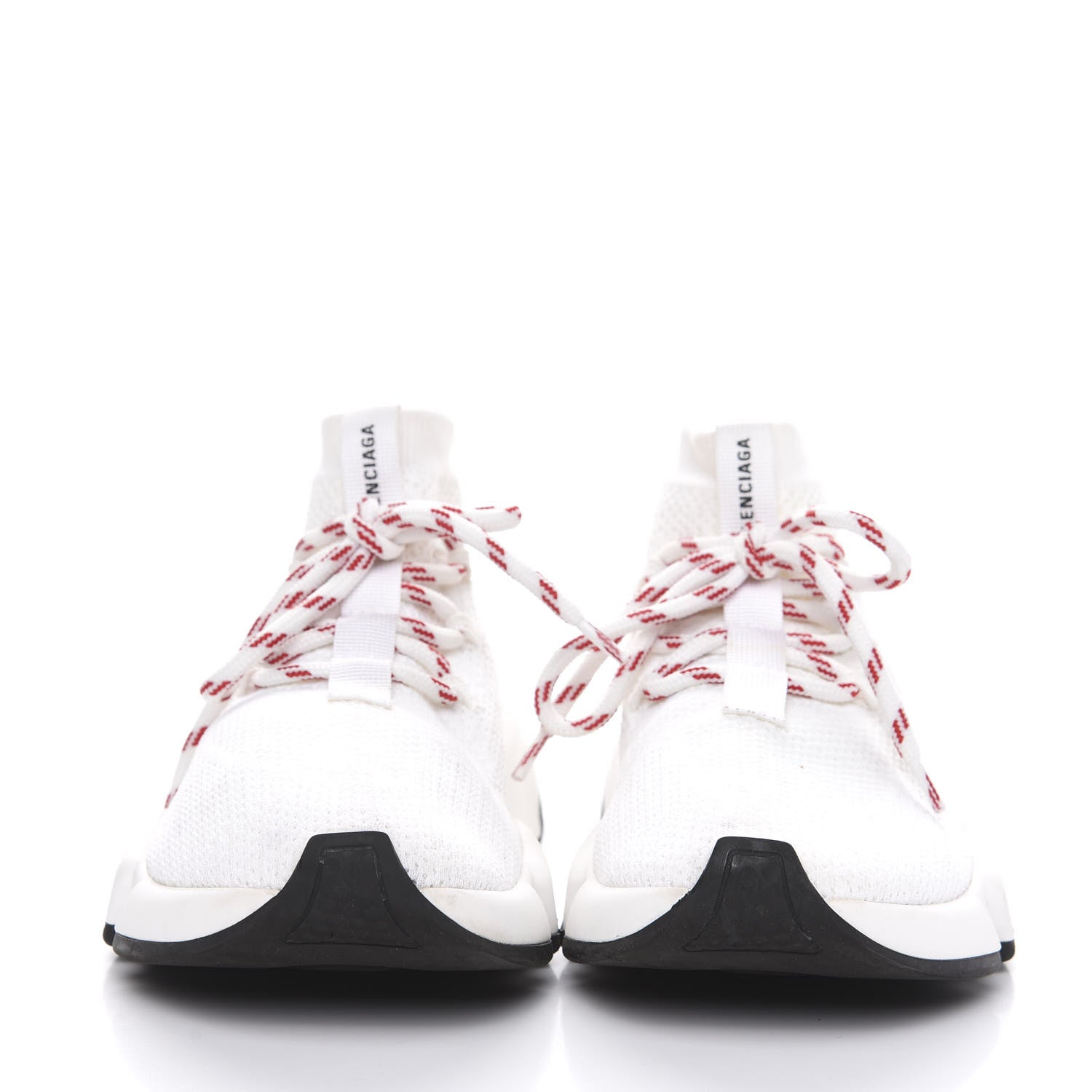 Balenciaga Knit Womens Speed Lace Up Sneakers 36 White 2 of 10