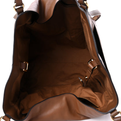 Burberry Calfskin Haymarket Check Small Canterbury Tote Brown 5 of 15