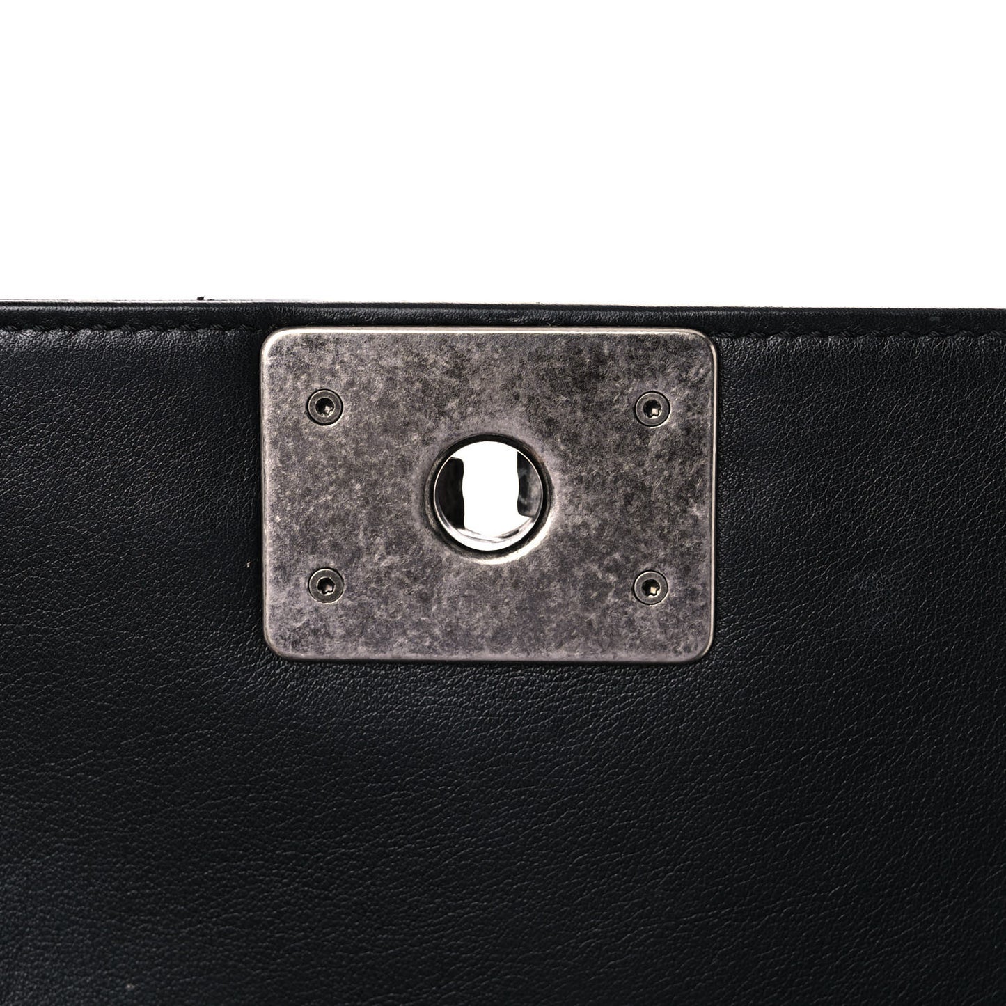 Calfskin Quilted Medium Boy Flap Black