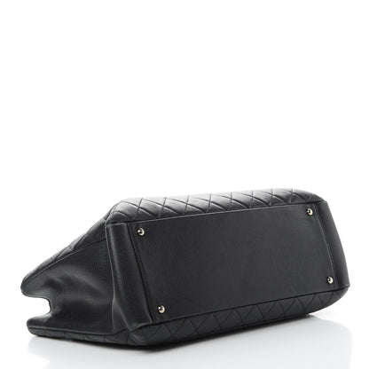 Chanel Caviar Quilted XL Grand Shopping Tote GST Black 4 of 21