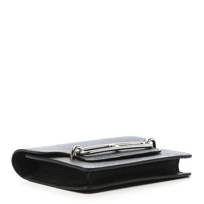 Hermes Chevre Mysore Roulis Slim Wallet Black 4 of 9