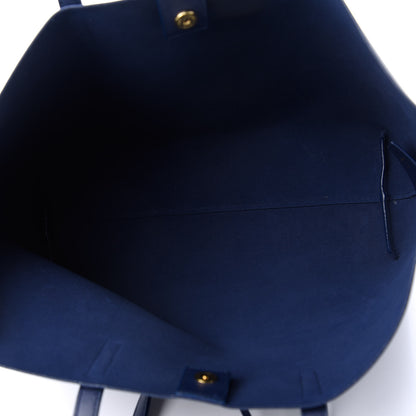 Saint Laurent Calfskin Large Shopping Tote Saphir 5 of 11