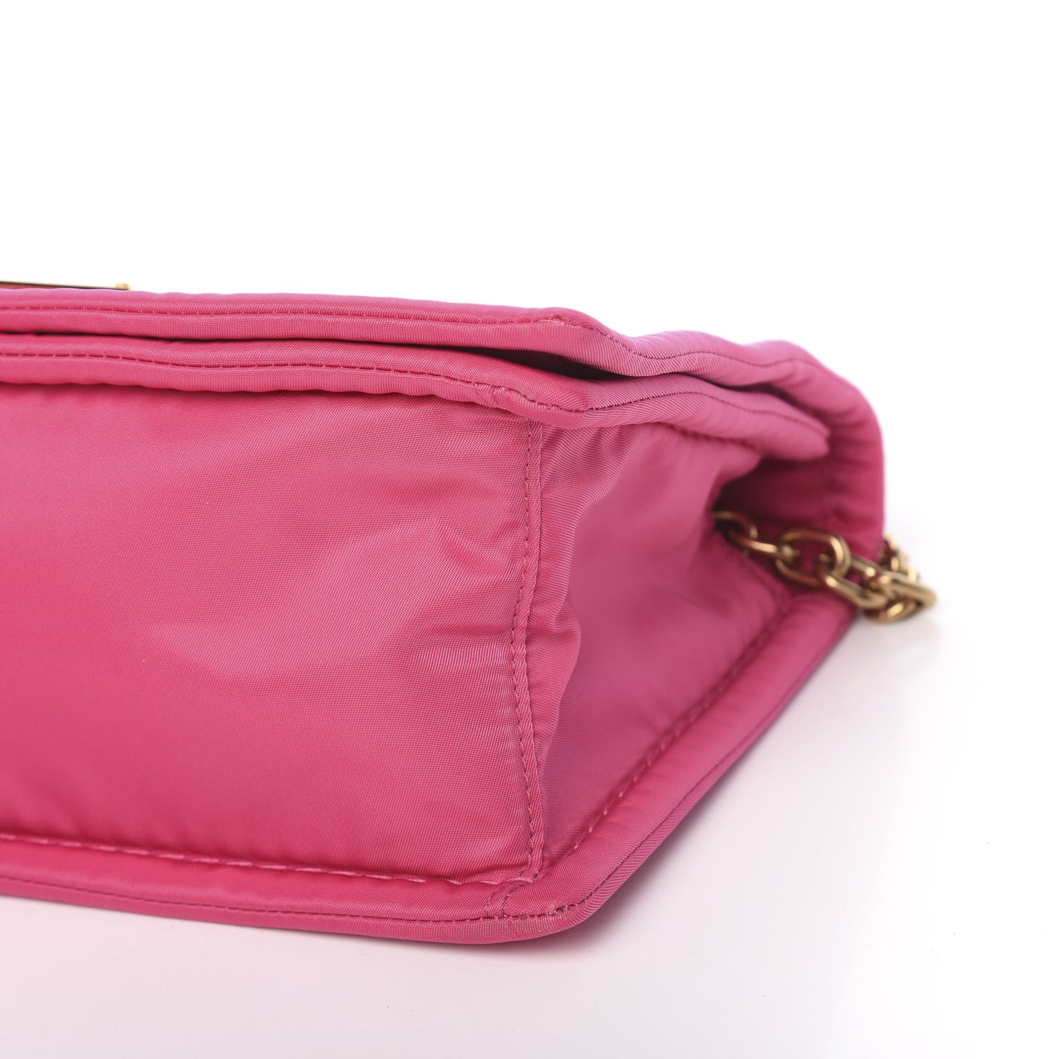 Prada Nylon Tessuto Chain Shoulder Bag Fuxia 8 of 9
