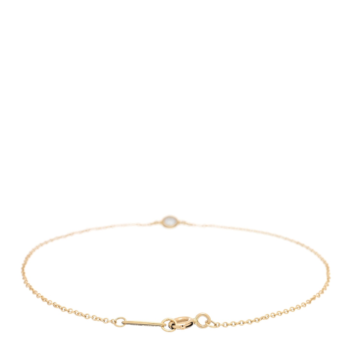 18K Yellow Gold Diamond .08ct Elsa Peretti Diamonds By The Yard Bracelet