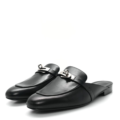 Hermes Goatskin Oz Mules 40 Black 4 of 10