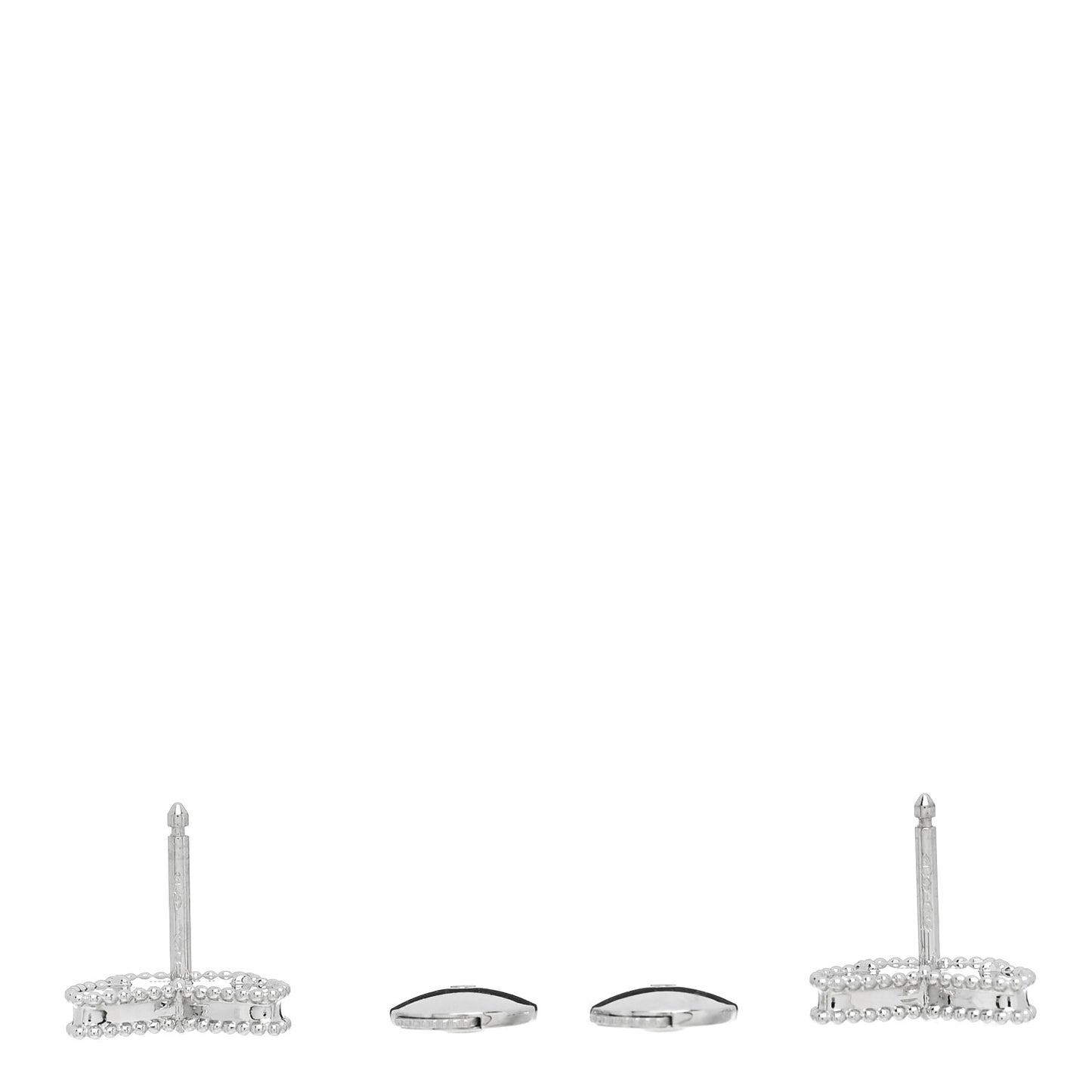 18K White Gold Turquoise Sweet Alhambra Butterfly Earrings
