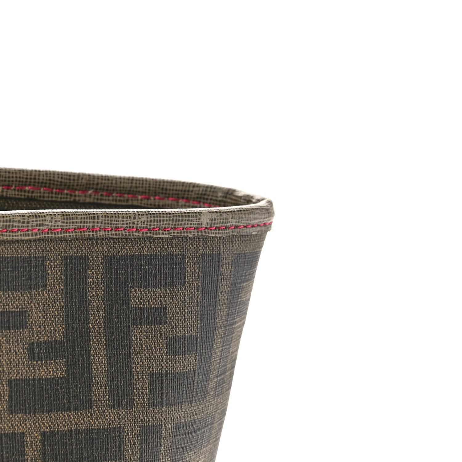 Fendi Zucca Spalmati Vitello Elite Small Roll Tote Tobacco Ciclamino 14 of 17