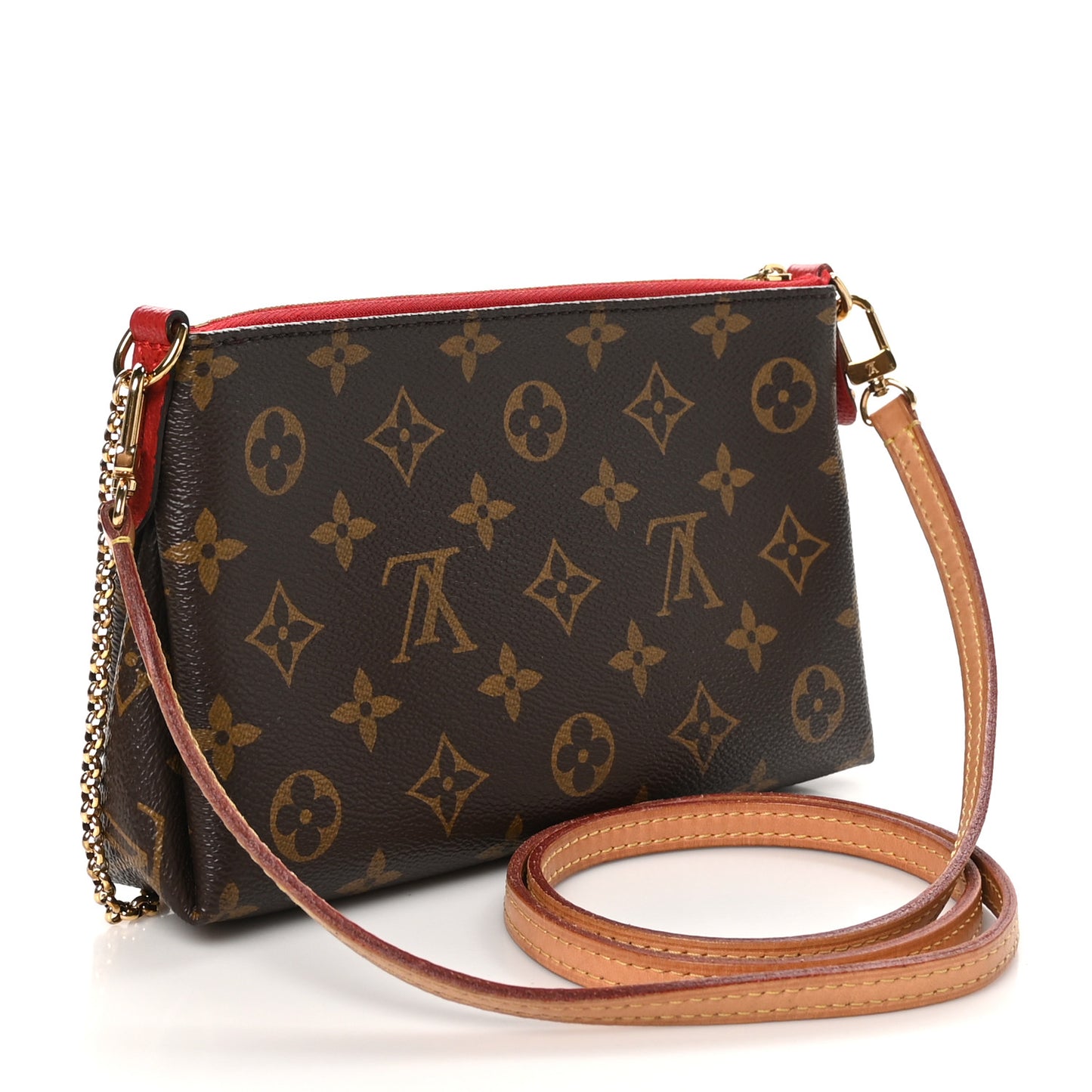 Monogram Pallas Clutch Cherry