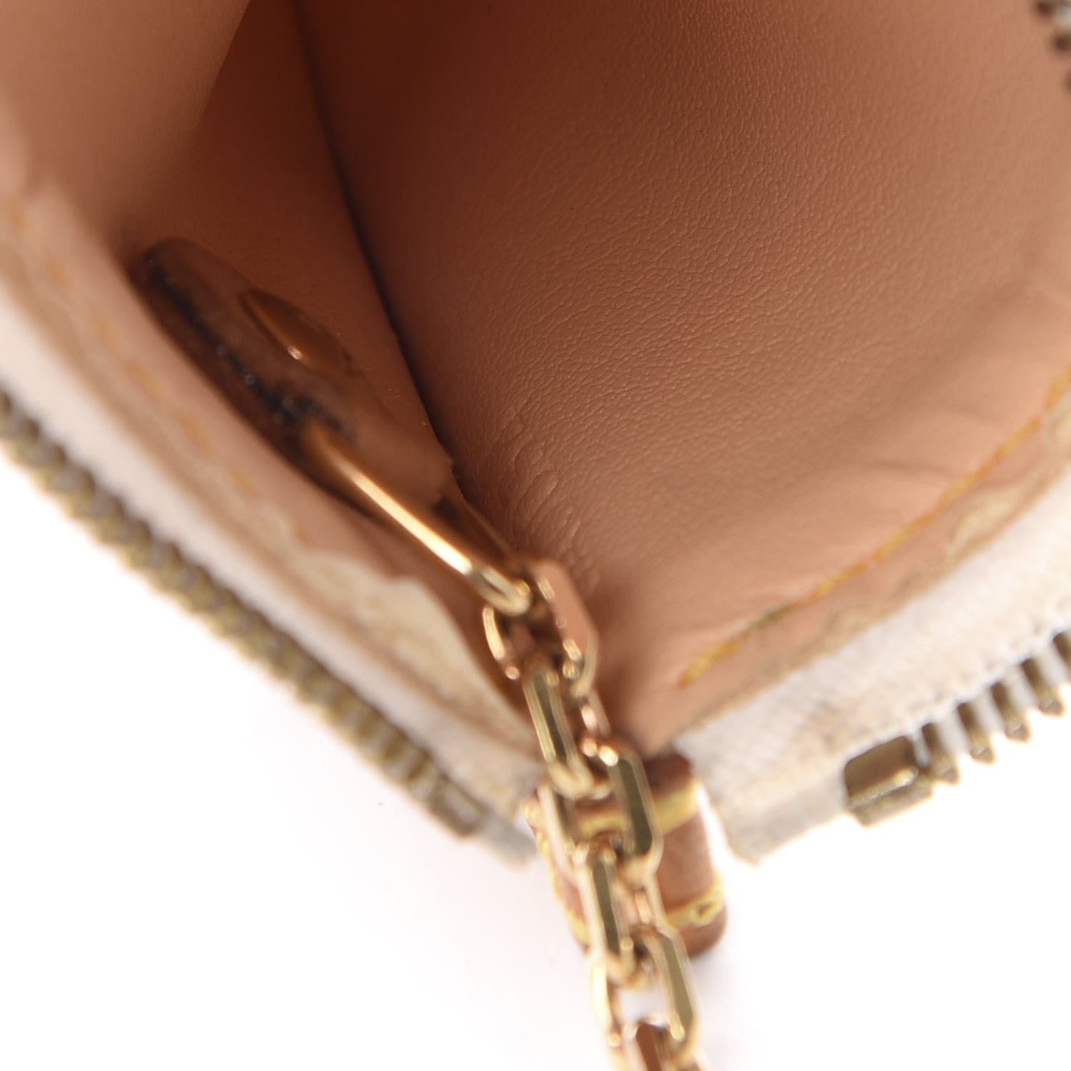 Louis Vuitton Monogram Multicolor Key Pouch White 5 of 6