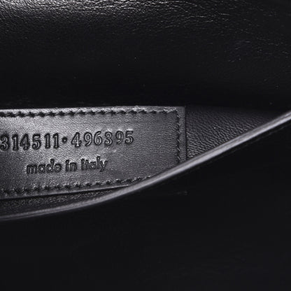 Saint Laurent Calfskin Diagonal Clutch Black 6 of 12