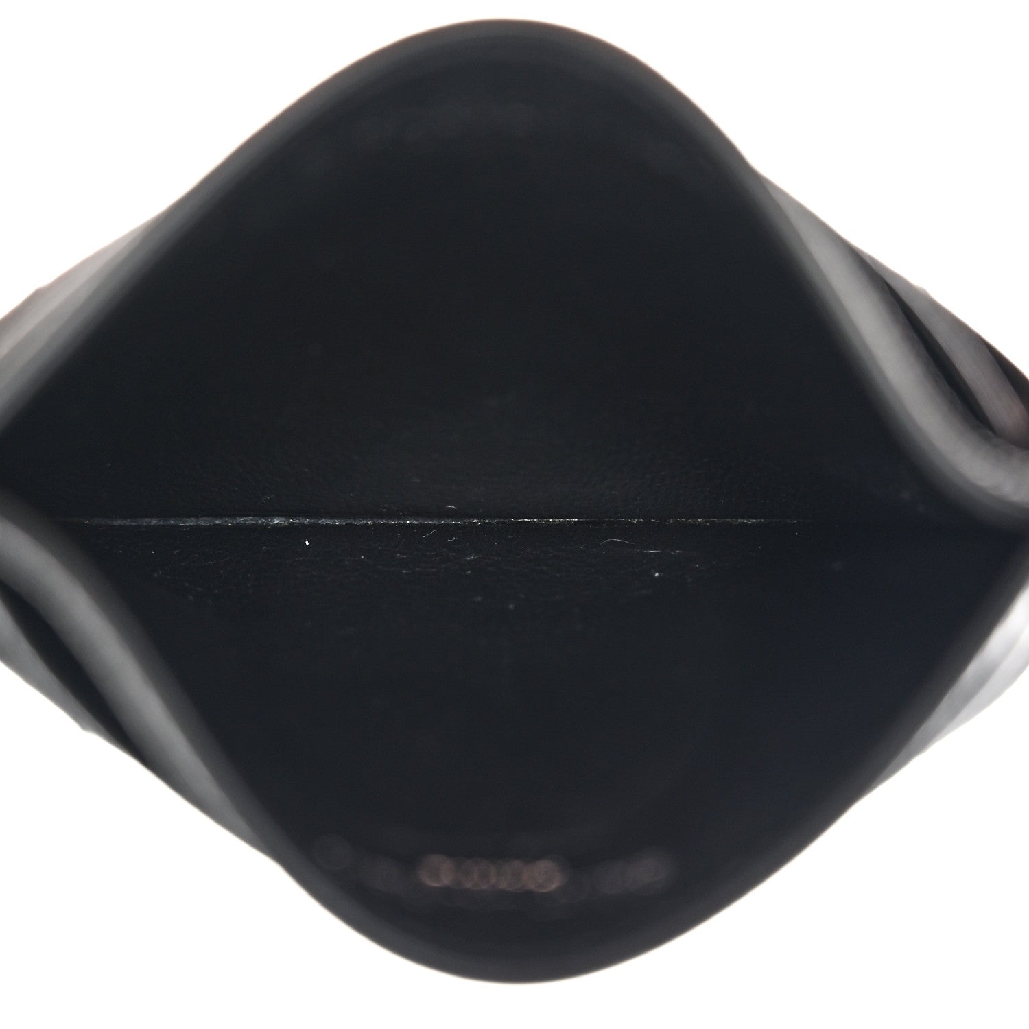 Saint Laurent Grain De Poudre Matelasse Chevron Monogram Credit Card Case Black 5 of 8