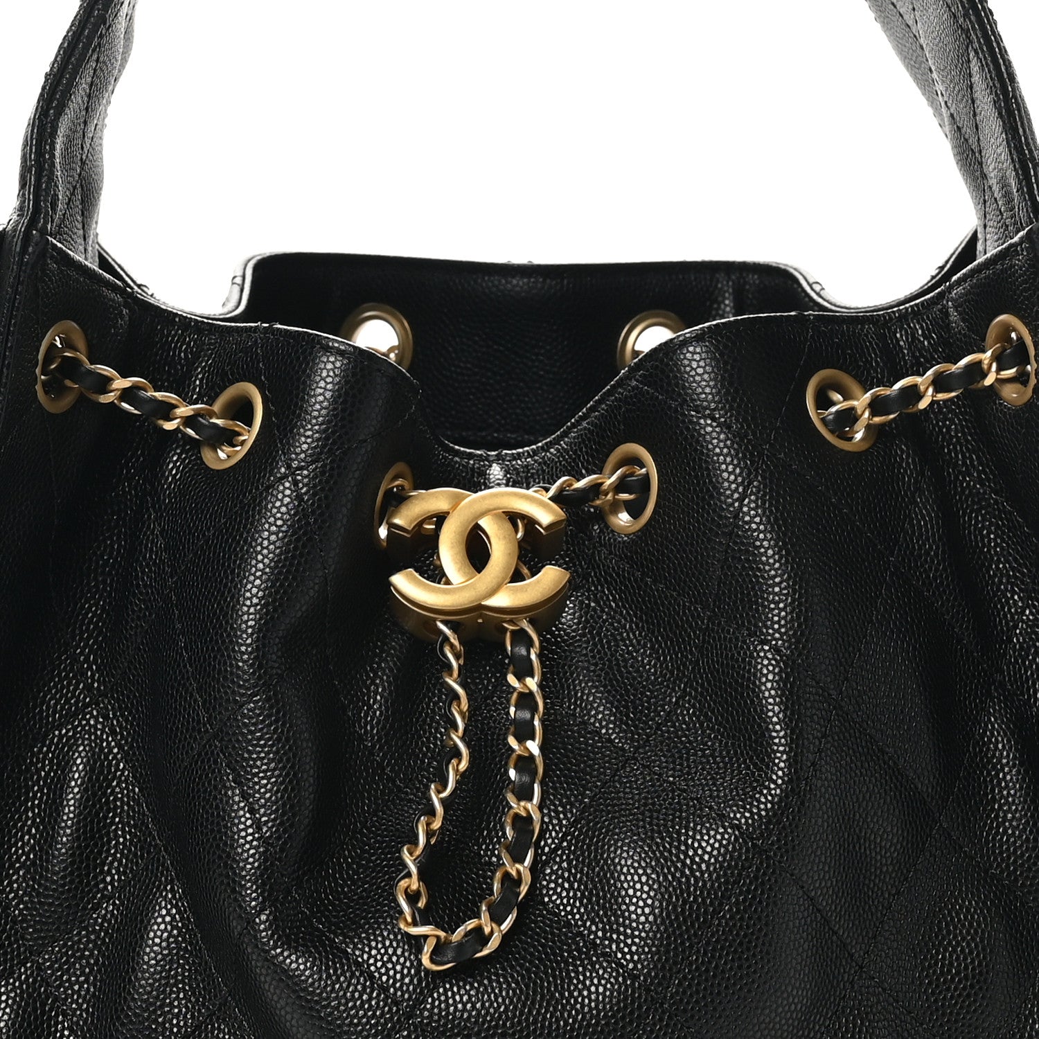 Chanel Caviar Quilted Small Chanel 25 Handbag Black 8 of 11