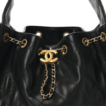 Chanel Caviar Quilted Small Chanel 25 Handbag Black 8 of 11