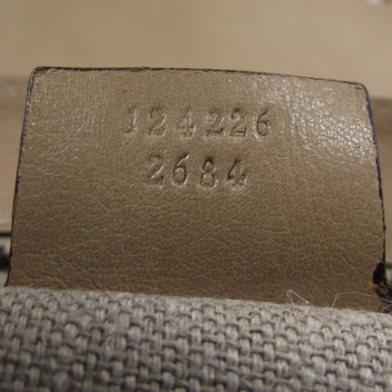 Gucci Leather Fold Over Satchel Beige 9 of 10