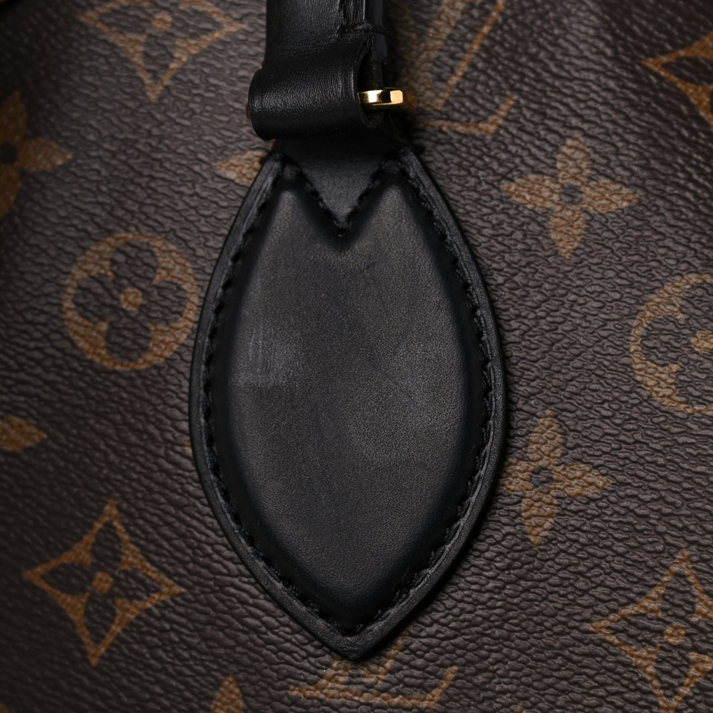 Monogram Flower Zipped Tote MM Black