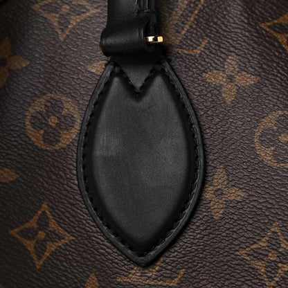 Louis Vuitton Monogram Flower Zipped Tote MM Black 14 of 14