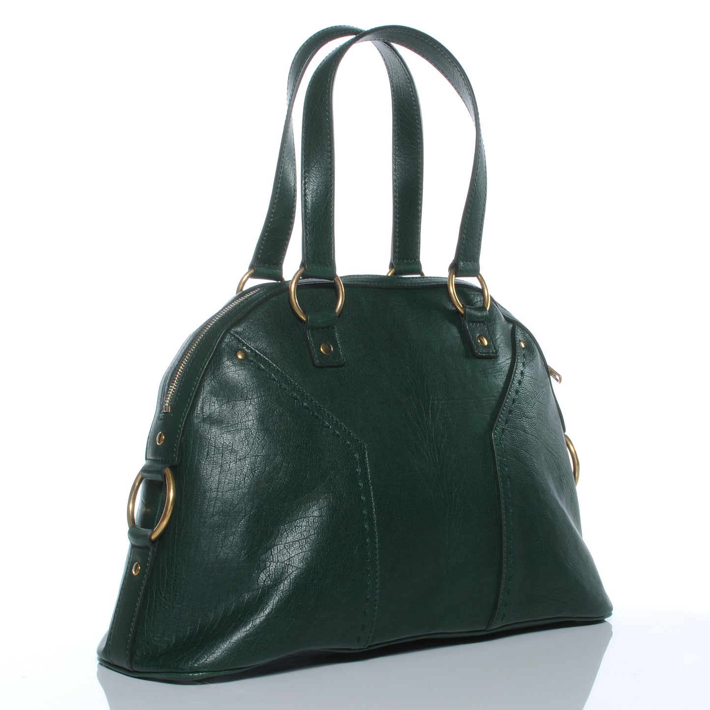 Leather Large Muse Dark Leaf