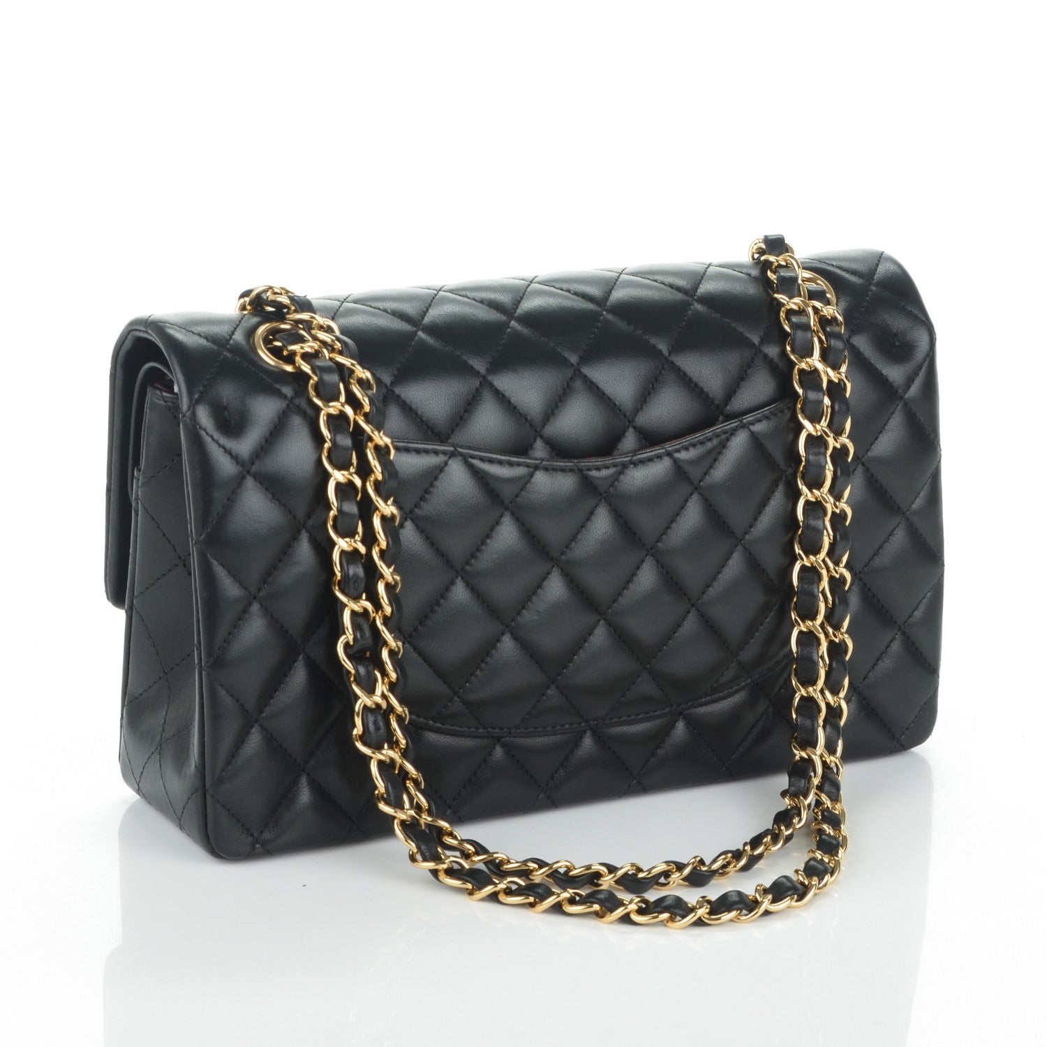 Chanel Lambskin Quilted Medium Double Flap Black 3 of 7