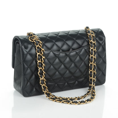 Chanel Lambskin Quilted Medium Double Flap Black 3 of 7