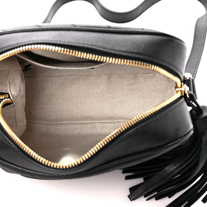 Gucci Sakai Be Green Calfskin Diagonal Stitched Small Blondie Shoulder Bag Black 5 of 11
