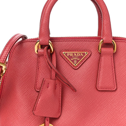 Prada Saffiano Lux Mini Promenade Tote Peonia 7 of 10