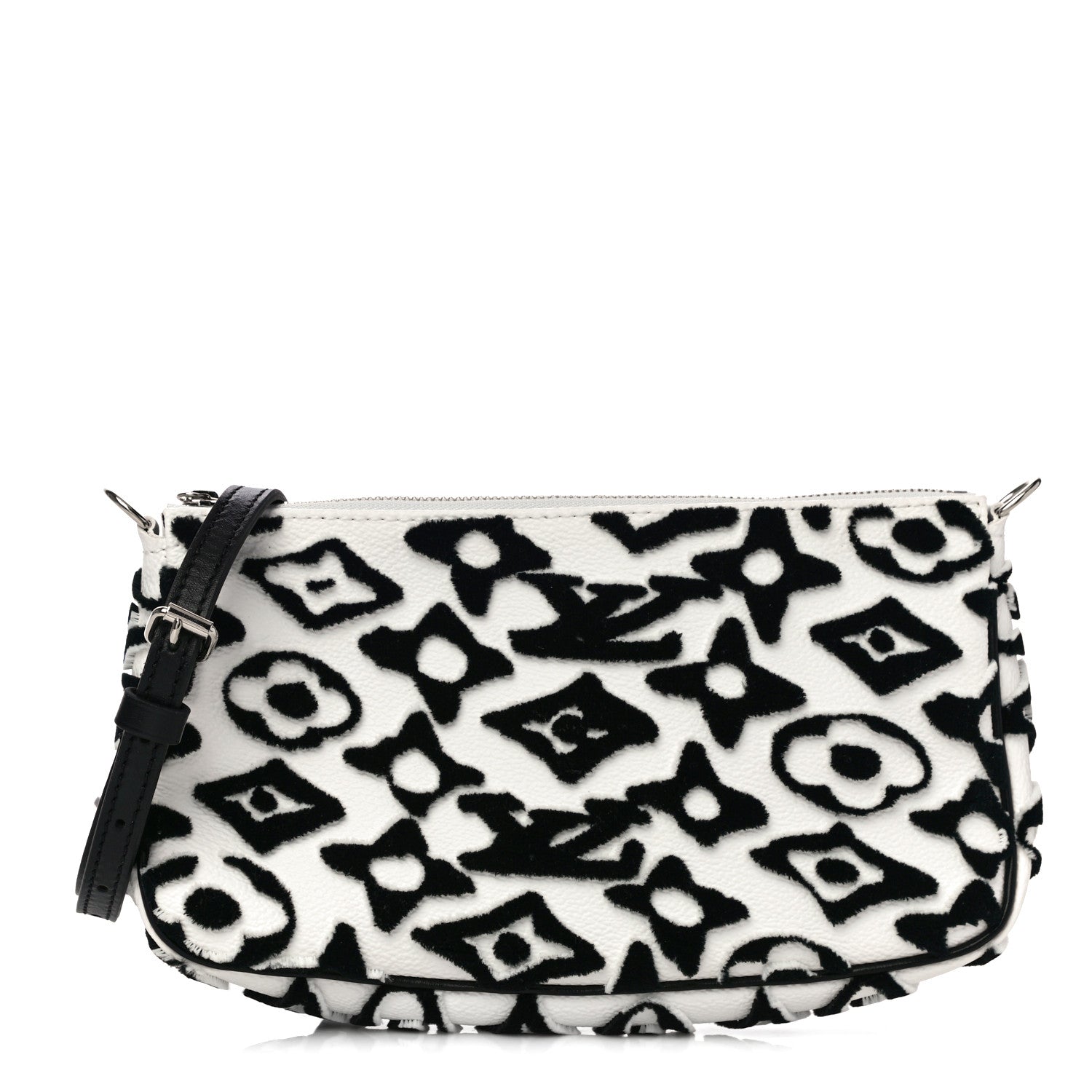 Louis Vuitton X UF Tufted Monogram Pochette Accessories White Black 1 of 9