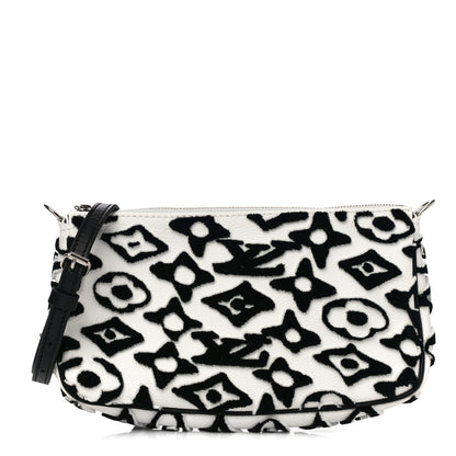 Louis Vuitton X UF Tufted Monogram Pochette Accessories White Black 1 of 9