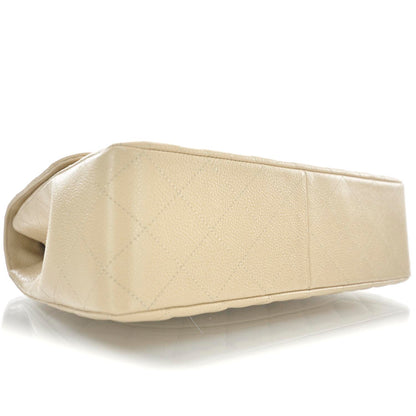 Chanel Caviar Jumbo Single Flap Beige Clair 6 of 12