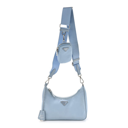 Prada Re-Nylon Saffiano Re-Edition 2005 Shoulder Bag Celeste 1 of 14