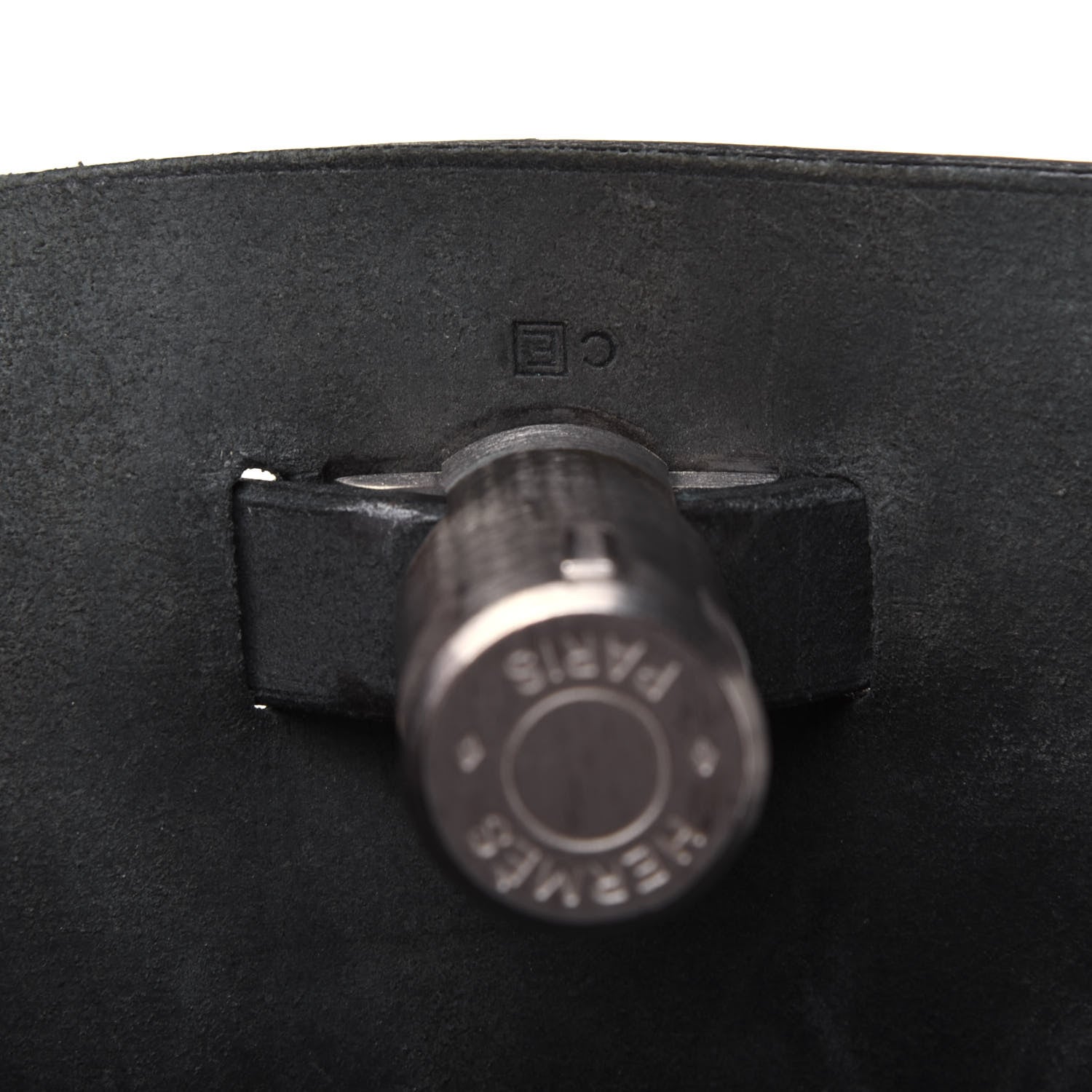 Hermes Toile Vache Calfskin Herbag 40 GM Black 7 of 30