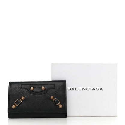 Balenciaga Agneau Giant 12 Rose Gold Hardware Osaka Key Holder Black 9 of 9