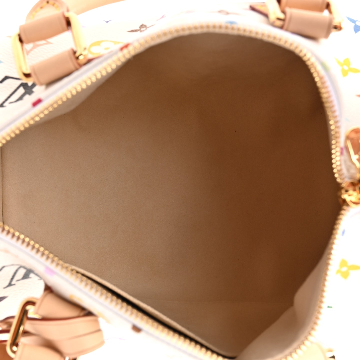 LV X TM Monogram Multicolor Speedy Bandouliere 25 White