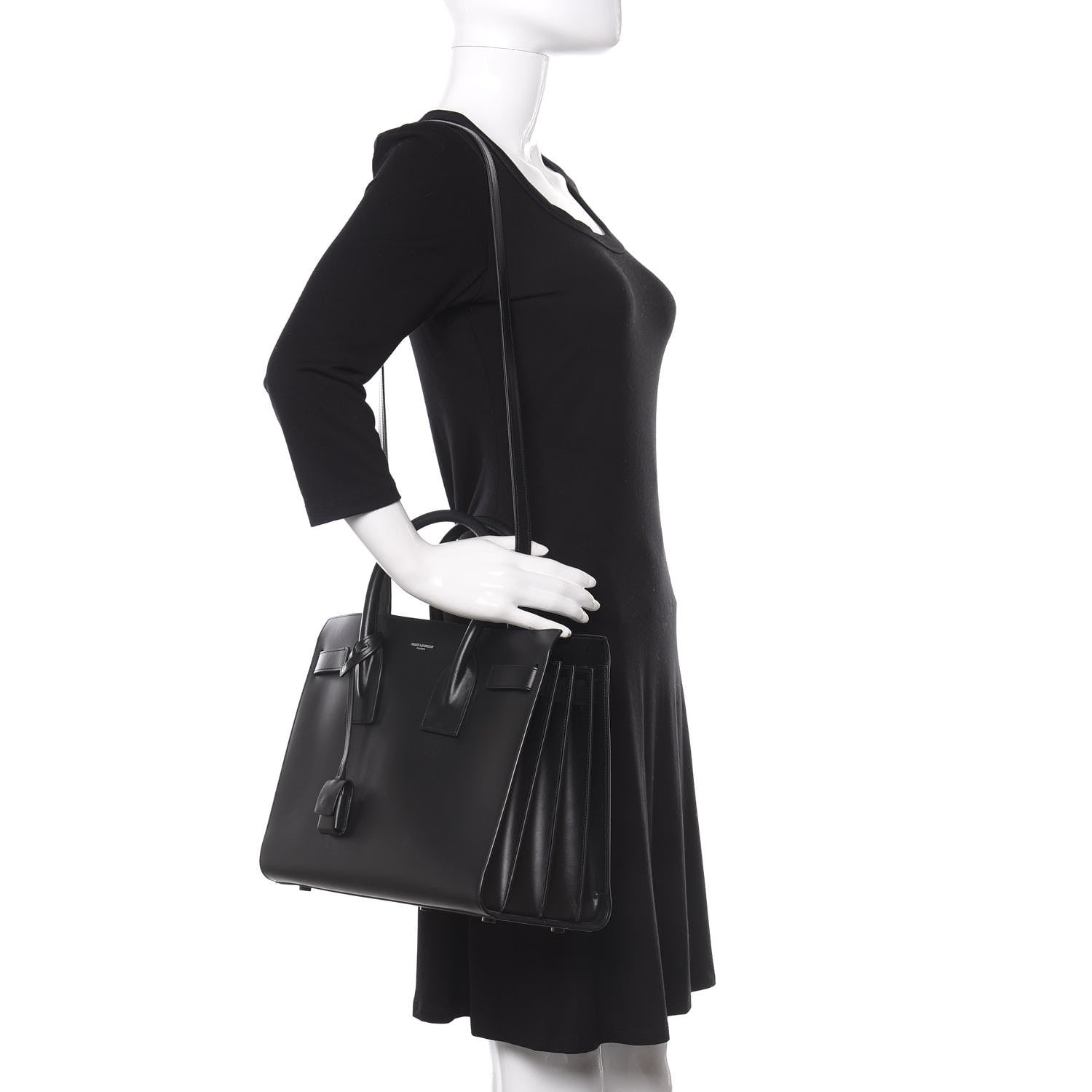 Saint Laurent Calfskin Small Sac De Jour Black 2 of 10